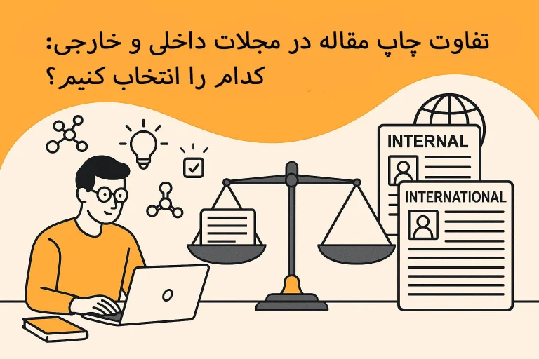 تفاوت چاپ مقاله در مجلات داخلی و خارجی: کدام را انتخاب کنیم؟ 📖🌍