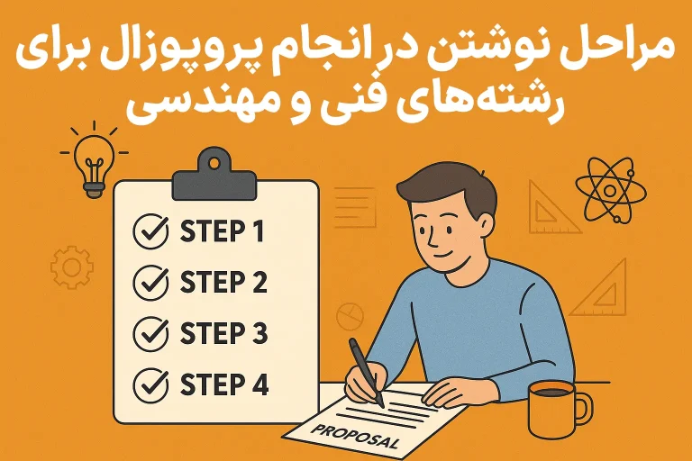 مراحل نوشتن در انجام پروپوزال برایش رشتههای فنی و مهندسی